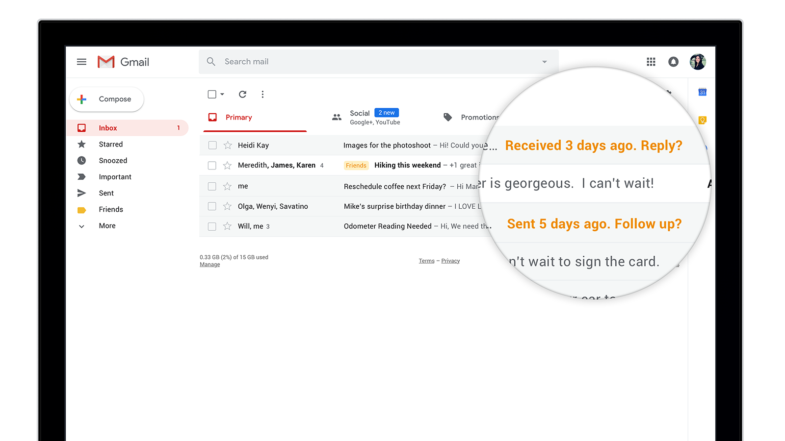 Честное слово - Inbox от Gmail так хорошо работает как в браузере, так и на мобильных устройствах - на планшете, смартфоне и даже в «умных часах» - так что вы не хотите прекращать его использовать